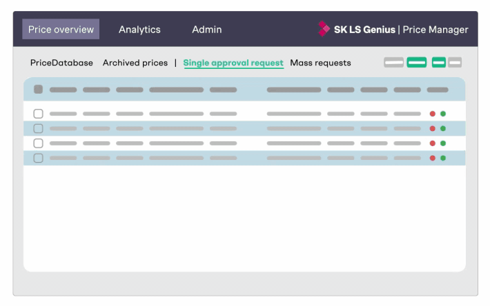 LS Genius | Price Manager - Approval